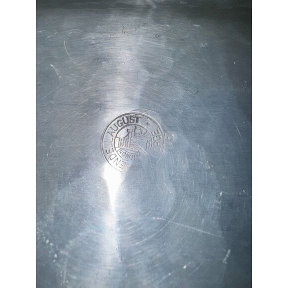 Vintage Wendell August Forge Tray Hand Hammered Aluminum Floral Dogwood Flowers - Picture 3 of 3